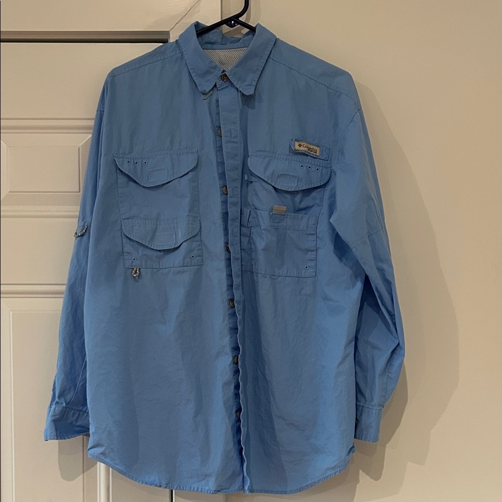 Columbia Light Blue Outdoor Shirt